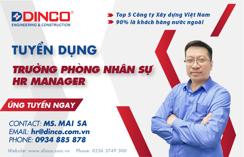 TUYỂN DỤNG TRƯỞNG PHÒNG NHÂN SỰ (HR MANAGER)